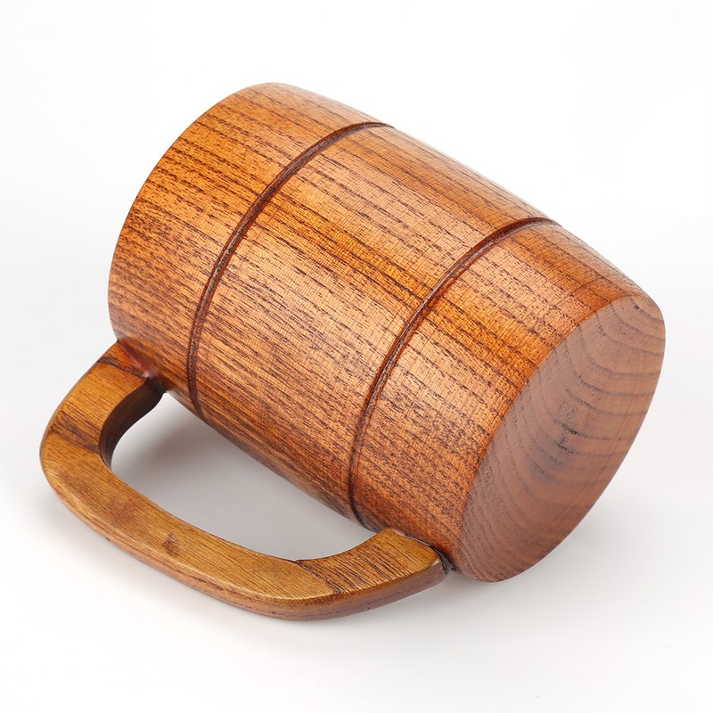 Classical Natural Solid Wood Cup Water Teacup Gift Collection Beer