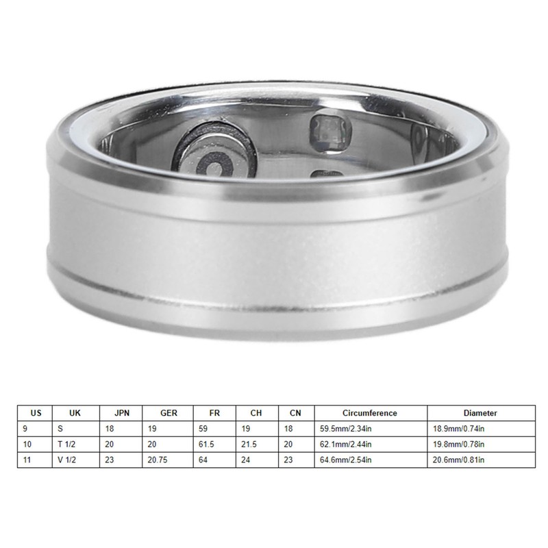 Smart Health Ring Sleep Monitoring Step Counting IP68 Waterproof Rechargeable