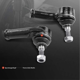 Frankberg 2 x Tie Rod Front Left Right Outer Compatible with 147 937 156 932 156 Sportwagon 932 166 936 GT 937 Thesis 841AX Thesis 841 1997-2010 Replace# 9947920
