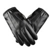 Men's Leather Gloves Touch The Screen Prevent Wind During Driving