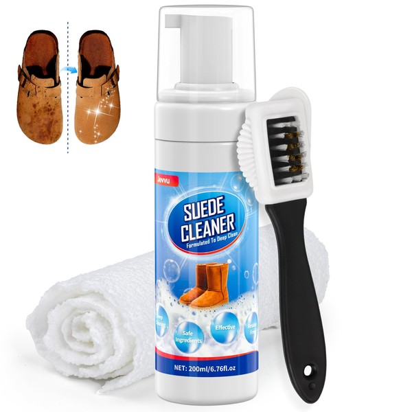 Jevvu Suede Shoe Cleaner, Suede and Nubuck Cleaning Kit with