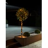 Konstsmide LED Lichterkette, mit Glimmereffekt, 160 bernsteinfarbene Dioden (80 glimmend),