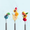 4 Pieces Stainless Steel Potato Fork, Fruit and Vegetable Fork,