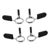 Mipcase 4pcs Spring-Loaded Barbell Lock Collars Weightlifting Clips for Secure