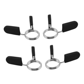Mipcase 4pcs Spring-Loaded Barbell Lock Collars Weightlifting Clips for Secure Lifting Loosening Design for Standard Bars Convenient Gym Accessory