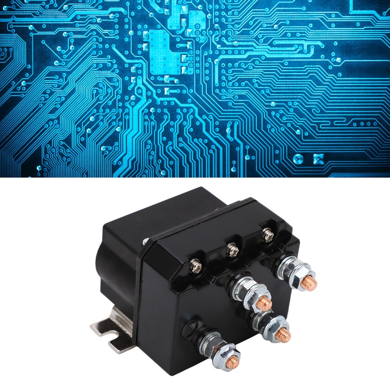 Electric Winch Relay 250A ABS Housing Waterproof Copper Contact Brass