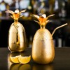 Cocktail Shaker Pineapple Shape Stainless Steel Polished Smooth Surface 500ml