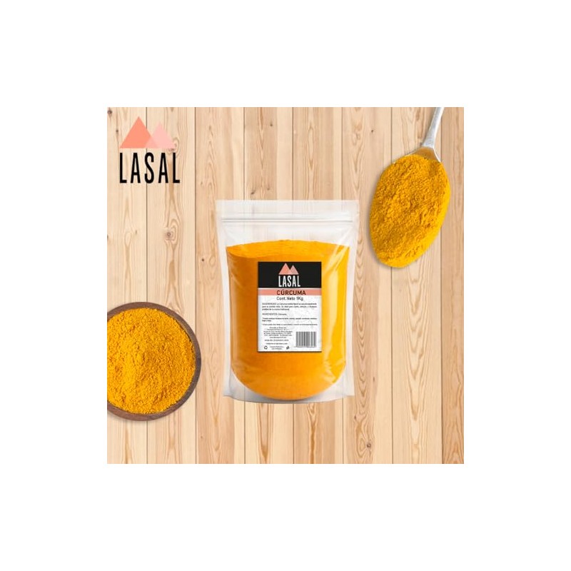 Cúrcuma molida 1 Kilogramo Pouch Resellable Lasal, 1000 grams, 1000