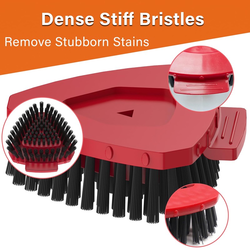 Upgraded Spin Mop Replace Scrub Brush Only Compatible with Vileda