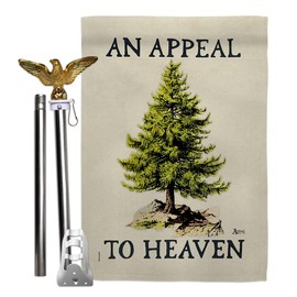 Appeal To Heaven Flag Eagle Pole Set Washington's Cruisers Vintage Poster Door Decor Wall Hanging Liberty Pine Tree Tapestry Historical Sign Colonial Banner Gift Patriotic Decoration Made In USA