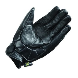 POWERAGE PG-23151-N.BK-L Motorcycle Gloves Rib Mesh Gloves Natural Black Size: L