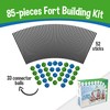Construction Fort Building Kit - 85 Pieces with Storage Bag