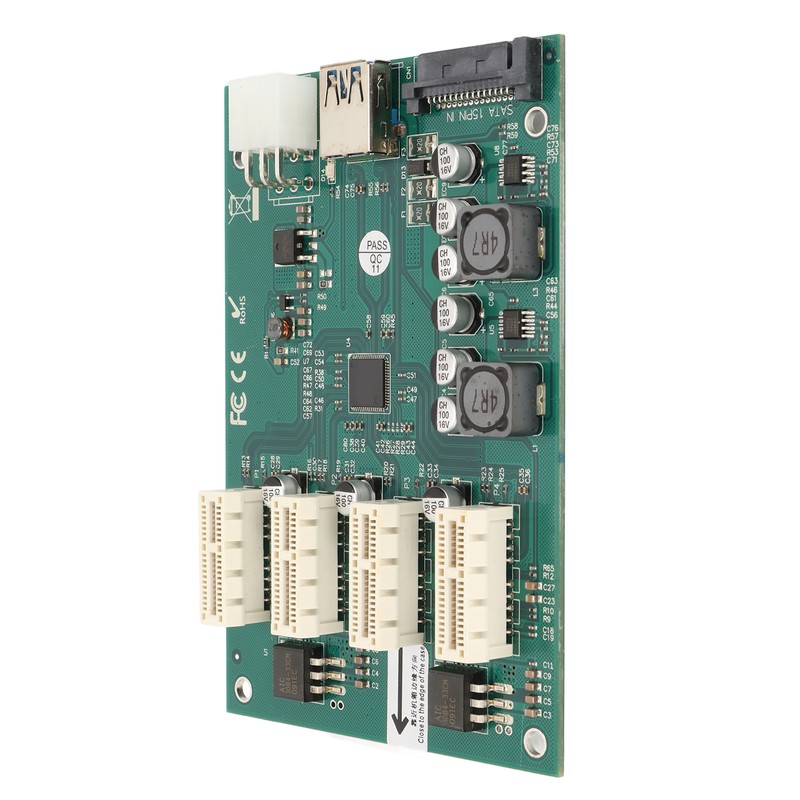 PCI E X1 to 4xPCI E X1 Adapter Card Plug
