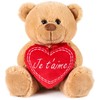 BRUBAKER Teddy Plush Bear with Heart Red - Je T'Aime