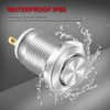 DaierTek 6pcs 12mm Momentary Push Button Switch 12V Waterproof Power