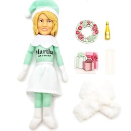 Martha Stewart Martha On The Mantel Christmas Elf Doll Elf Plush Figure 10.5”