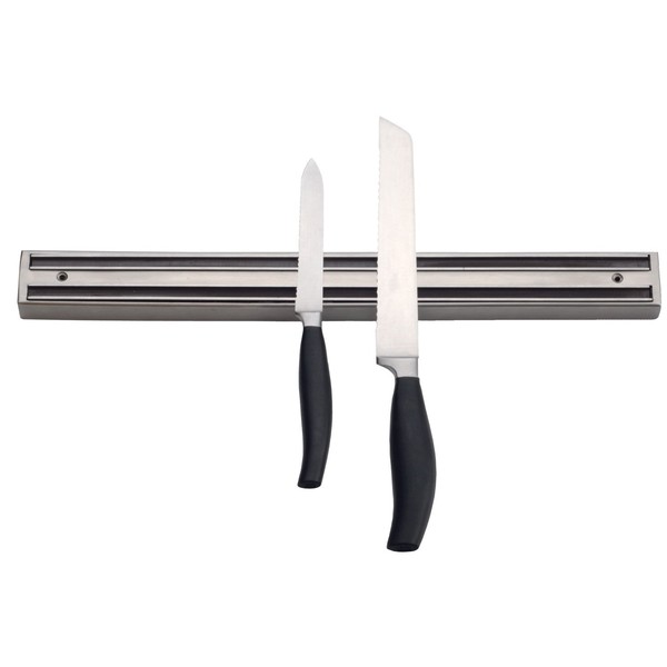 RSVP International Stainless Steel Magnetic Knife Bar, 18"-Dual Strips, Satin Finish