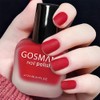 COSMOO 12ml Red Matte Nail Polish, Quick Dry Nail Lacquer
