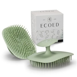 ecoed 2 PC Scalp Massager Shampoo Brush, Scalp Scrubber for Dandruff Removal, Scalp Care Hair Brush Wet & Dry detangler for Men and Women. Suitable for Short Medium Hair(Green)
