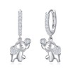 Hypoallergenic Elephant Hoop Earrings for Women 925 Sterling Silver Animal