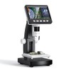 JESWO Microscopio LCD Digital, Microscopio de 4.3 Pulgadas, Aumento 1000X,