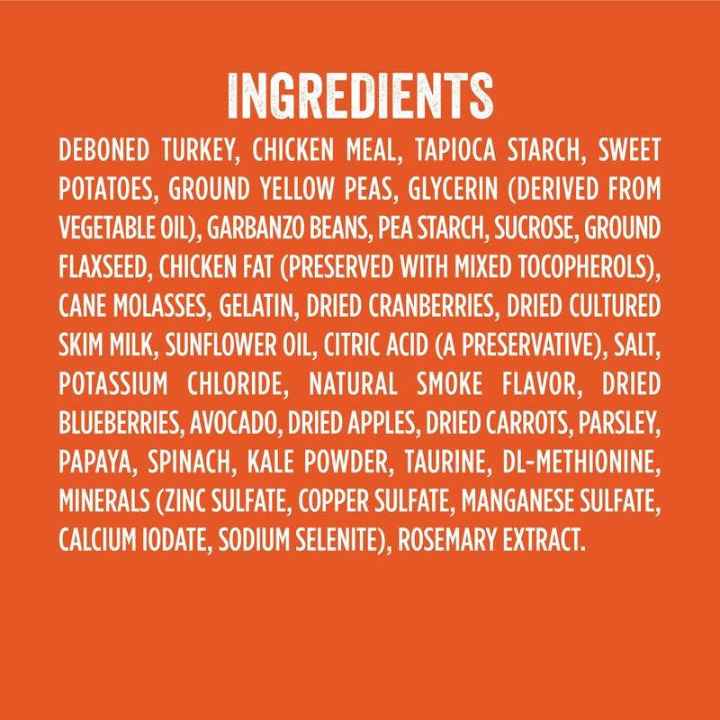 Evolve Grain Free Turkey, Pea, and Berry Jerky Bites Dog