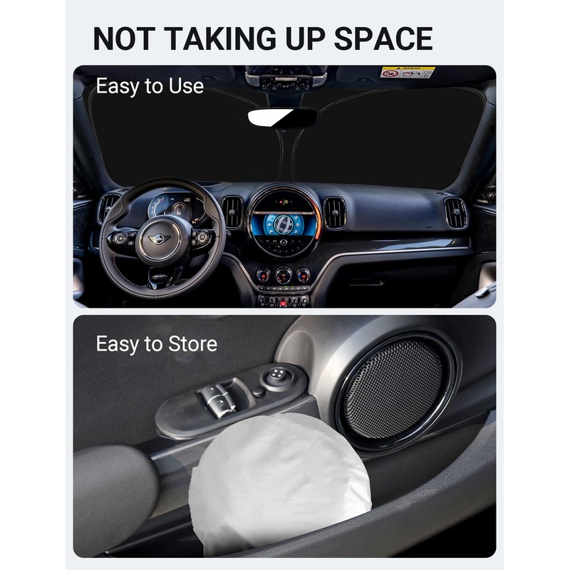 Proadsy Front Windshield Sun Shade Foldable Sunshade Protector Custom Fit