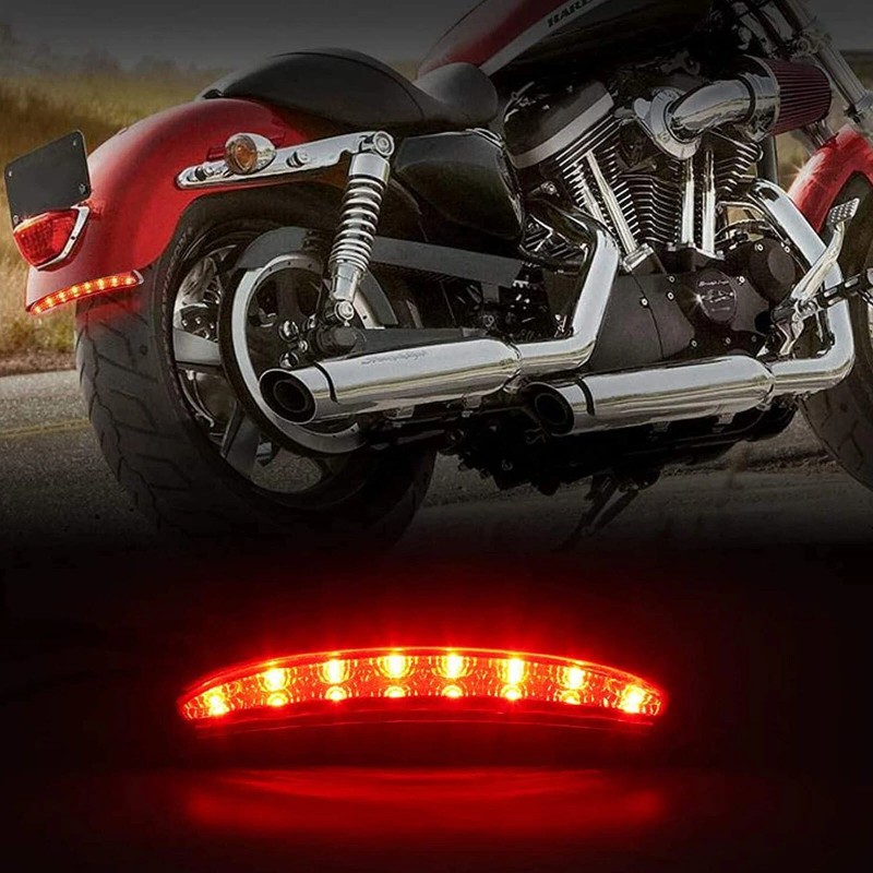 Unbranded For Harley Sportster Iron 883 1200 Dyna LED Fender