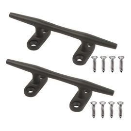 MX Boat Cleats 4 inch Marine Cleat Stainless Steel Dock Cleats Boat Rope Cleat with Fasteners for Marine, Deck, Nautical Décor 2 Pack