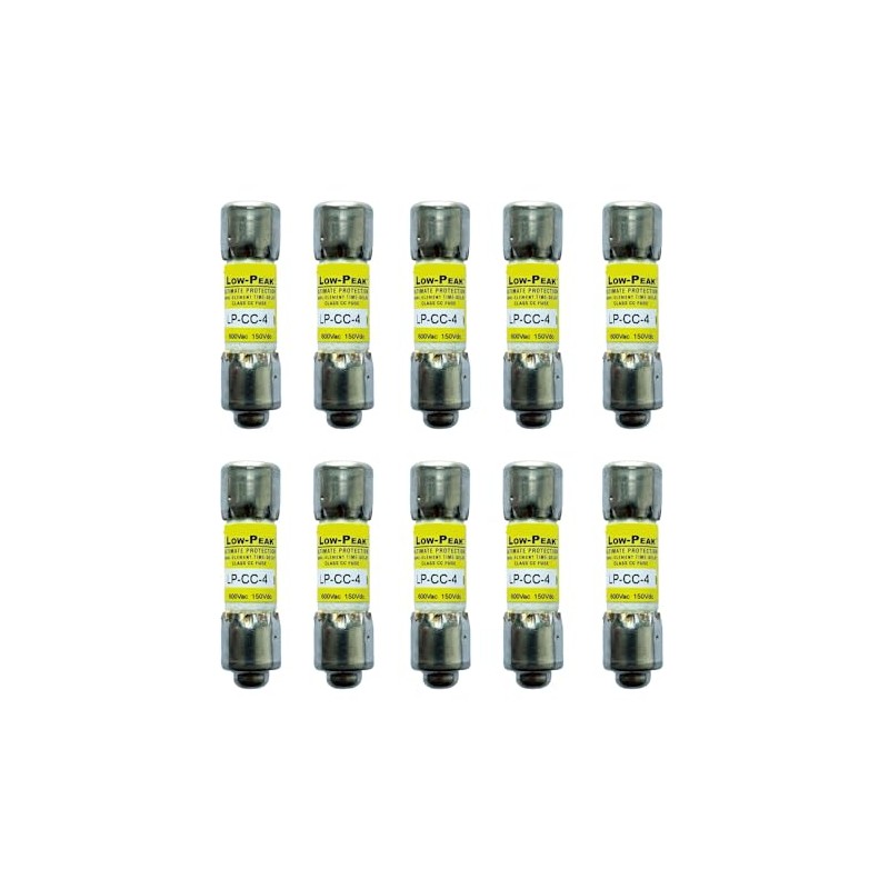 10-Pack New LP-CC-4 LP-CC-4A LP-CC 4A 600Vac Time Delay Fuse,LP-CC-4A