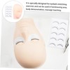 TOVINANNA 1set Practice Kit for Eyelash Extensions Lash Mannequin Head