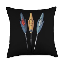 Lawn Darts Yard Darts SteMi Apparel Lawn Jarts Javelin Target Bullseye Yard Darts Throw Pillow, 18x18, Multicolor