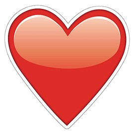 Imagine This Company Emoji Heart Shaped Pet Magnet; Removable Magnets for Cars, Fridges, Lockers & More, Stylish Pet Inspired Car Accessories, 5.5 x 5.5 inches, 1 Item, Red, Heart EmojiHeart Emoji