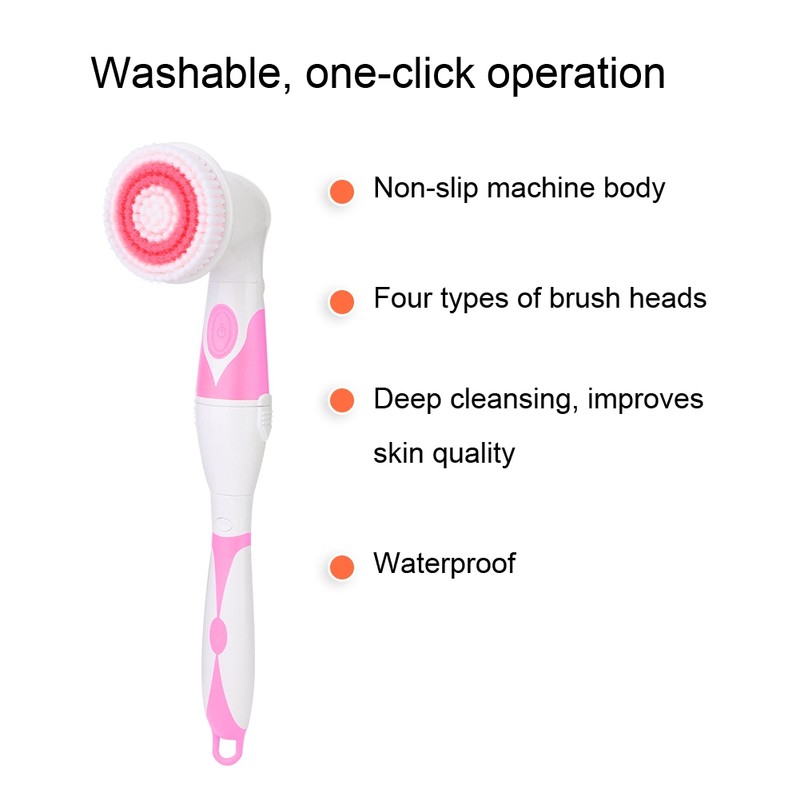 4 in 1 Electric Bath Brush Body Cleaning Exfoliating Automatic