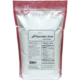NuSci Ascorbic Acid Nutrition Pure Powder 1000g 2.2Lb