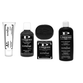 PR. FRANCOISE BEDON SUPREME LIGHTENING SET CREAM 1.7oz LOTION 16.8 oz SERUM 1.7 oz EXFOLIATING SOAP 200g
