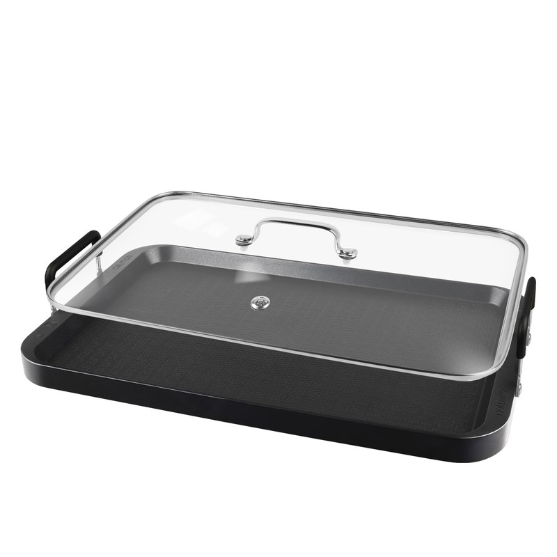 Vayepro Griddle Glass Lid for Lodge 10.62-inch x 16.14-inch Cast