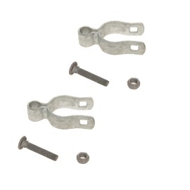 Dailydanny 2 Pack Chain Link Fence Frame Gate Post Female Hinge with Bolts and Nuts (1-3/8 Inch)