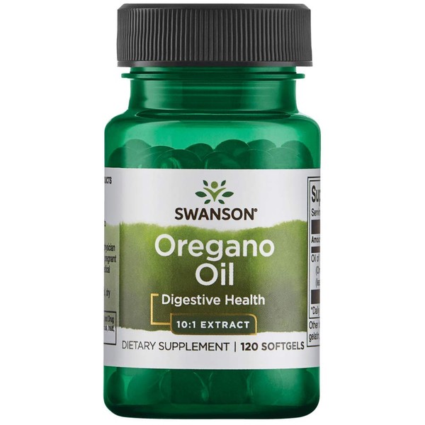 Swanson Oregano Oil 10:1 Extract 150 Milligrams 120 Sgels