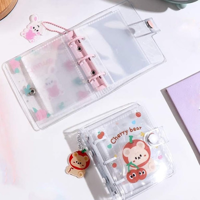 Sticker Notebook, Clear, Girls, Sticker Notebook, A8 Size, Clear Binder,