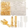 Feggizuli 320pcs Double Bullet Wire Connectors, 3.9mm 3.5mm Male and