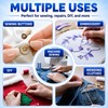 96-Piece Sewing Thread Kit – 48 Vibrant Colors, 400 Yards/Spool,