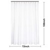 N&Y HOME 108 inch Extra Long Shower Curtain or Liner,