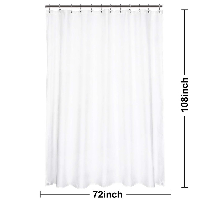 N&Y HOME 108 inch Extra Long Shower Curtain or Liner,