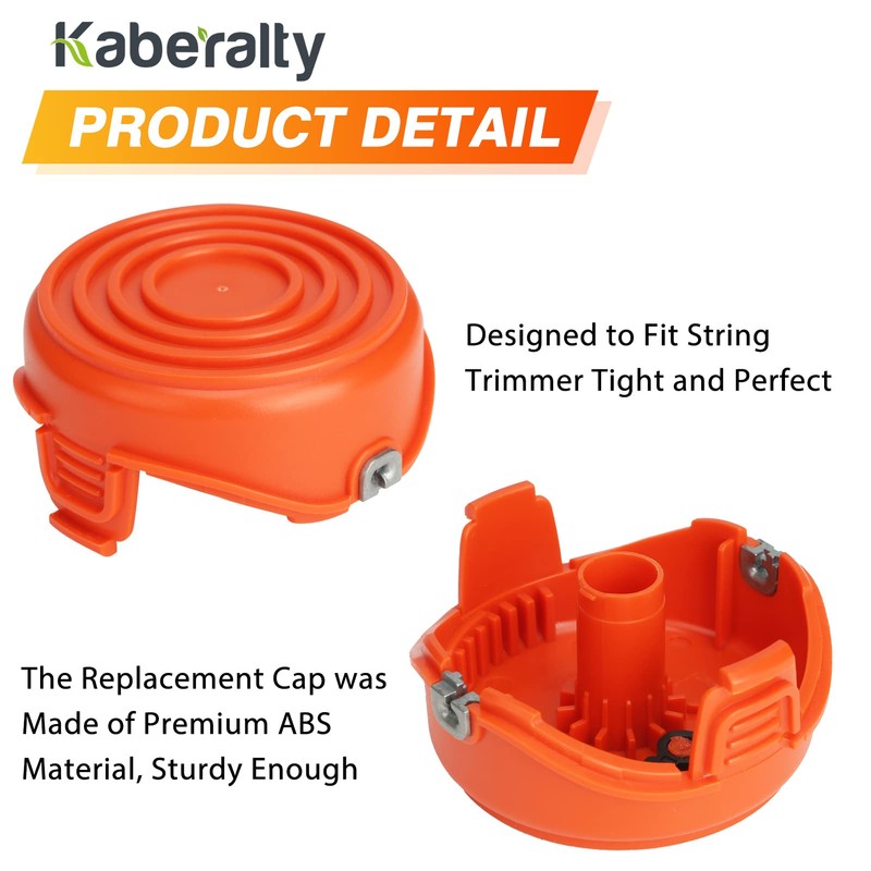 Kaberalty RC-065-P 90517175 Spool Cover Cap Compatible with Black and