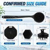 4-Piece Long Handle Bath Brush Set for Body & Face