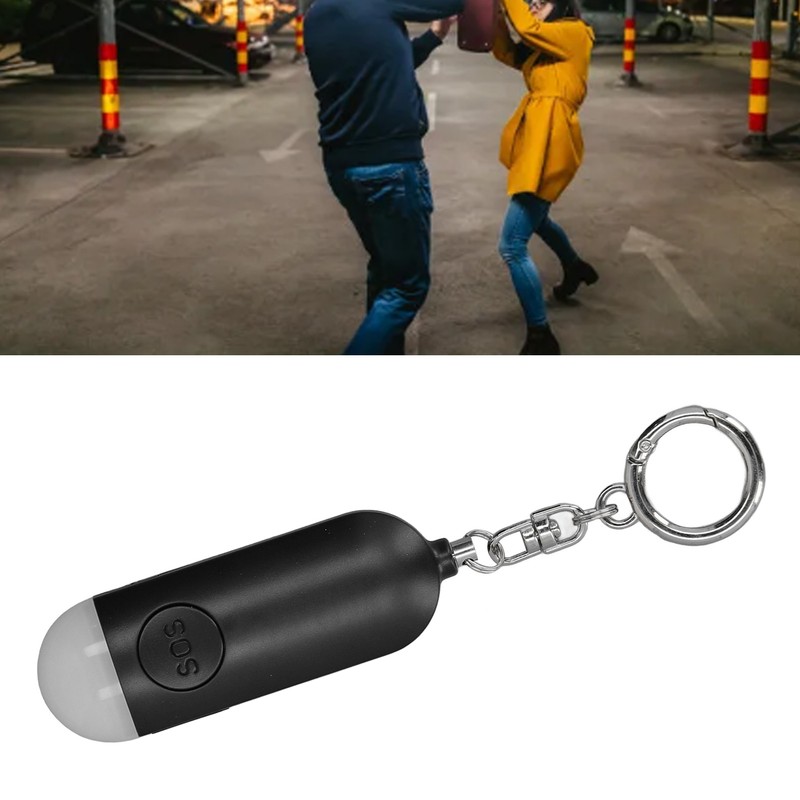 Personal Safety Alarm Portable USB Rechargeable LED Light Versatile Self