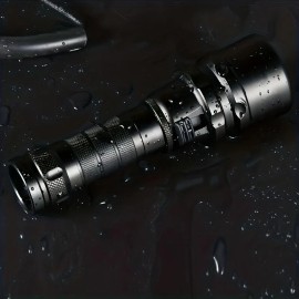 Packetman 200000LM LED Diving Flashlight Torch 200M Underwater Scuba Lantern Light US