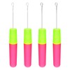 Oruola 4pcs Crochet Needles for Hair,2 Size Hair Crochet Hook,Dreadlock