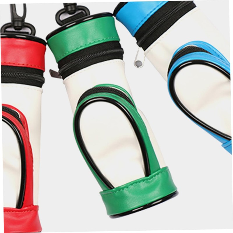 WOONEKY Stylish Golf Ball Holder Lightweight PU Carrying Pouch for
